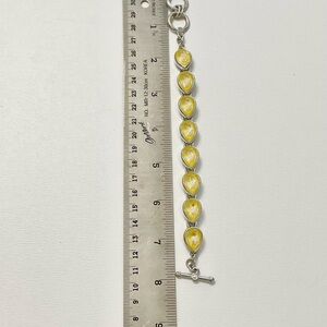 Sunshine Yellow Teardrop Bracelet